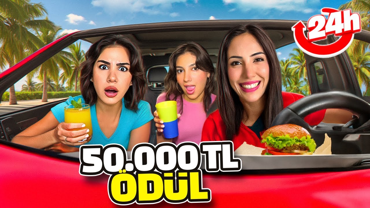 24 SAAT ARABADAN SON ÇIKAN KAZANIR !! Yağmur Eroğlu | Tuğba Eroğlu