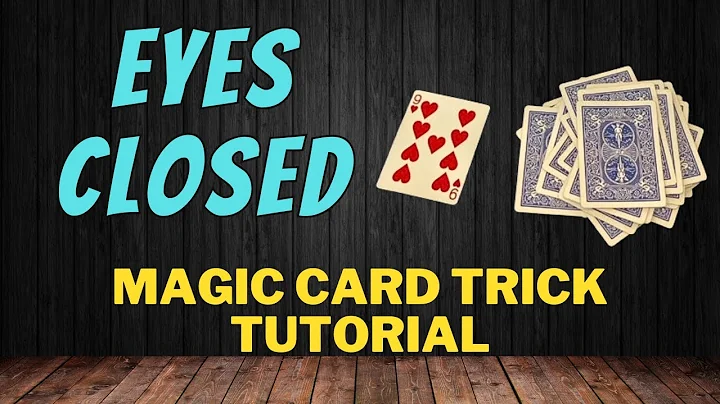 HOW TO FIND A CARD BLINDFOLDED - EYES CLOSED MAGIC CARD TRICK TUTORIAL