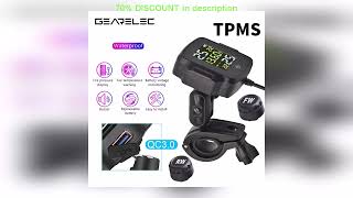 A must-have product! Motorcycle TPMS Motorbike Tire Pressure Monitoring System Tyre Temperature Al