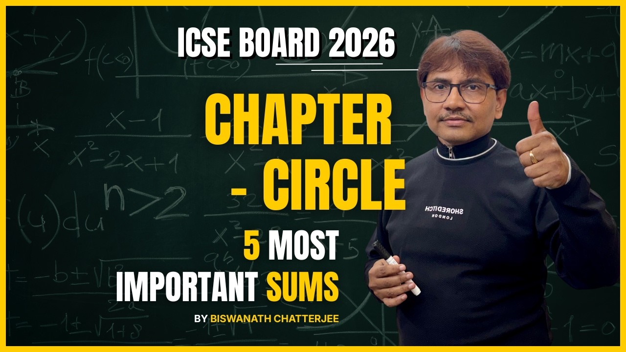 ICSE MATHS 2026 |  TOP 5 MOST IMPORTANT QUESTIONS FOR BOARD 