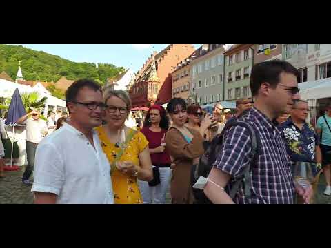 مدينة أوروبية جولة سياحية في مدينة فرايبورغ ألمانيا