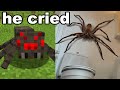 I got my little brother a minecraft spider in real life