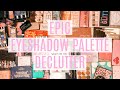 HUGE EYESHADOW PALETTE DECLUTTER | 60+ Luxury Palettes