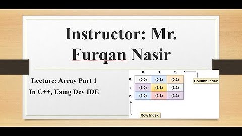 Array Part 2: Multidimensional Array