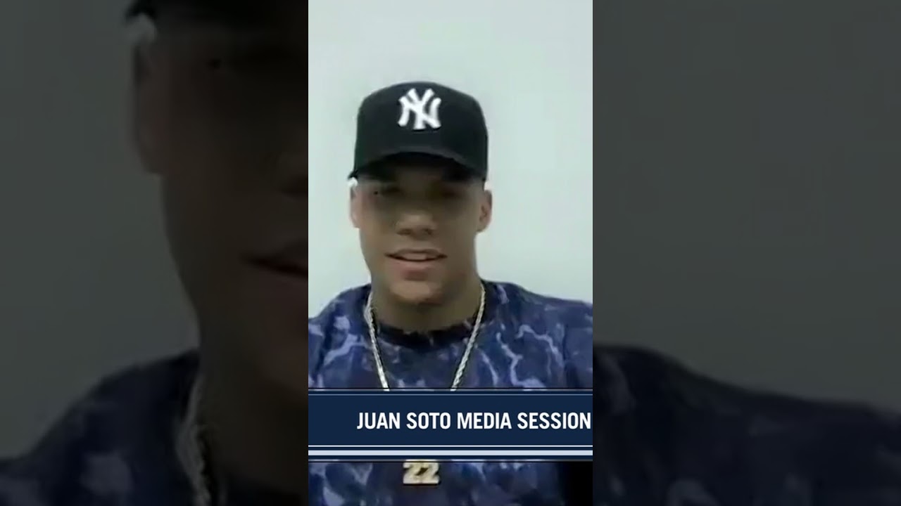 First look at Juan Soto in a Yankees hat 🤩 