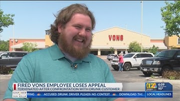 Former Vons courtesy clerk still without a job after hearing