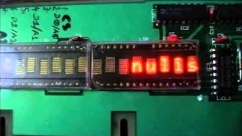 Verbarius version using HDSP-2112 LED matrix indicators