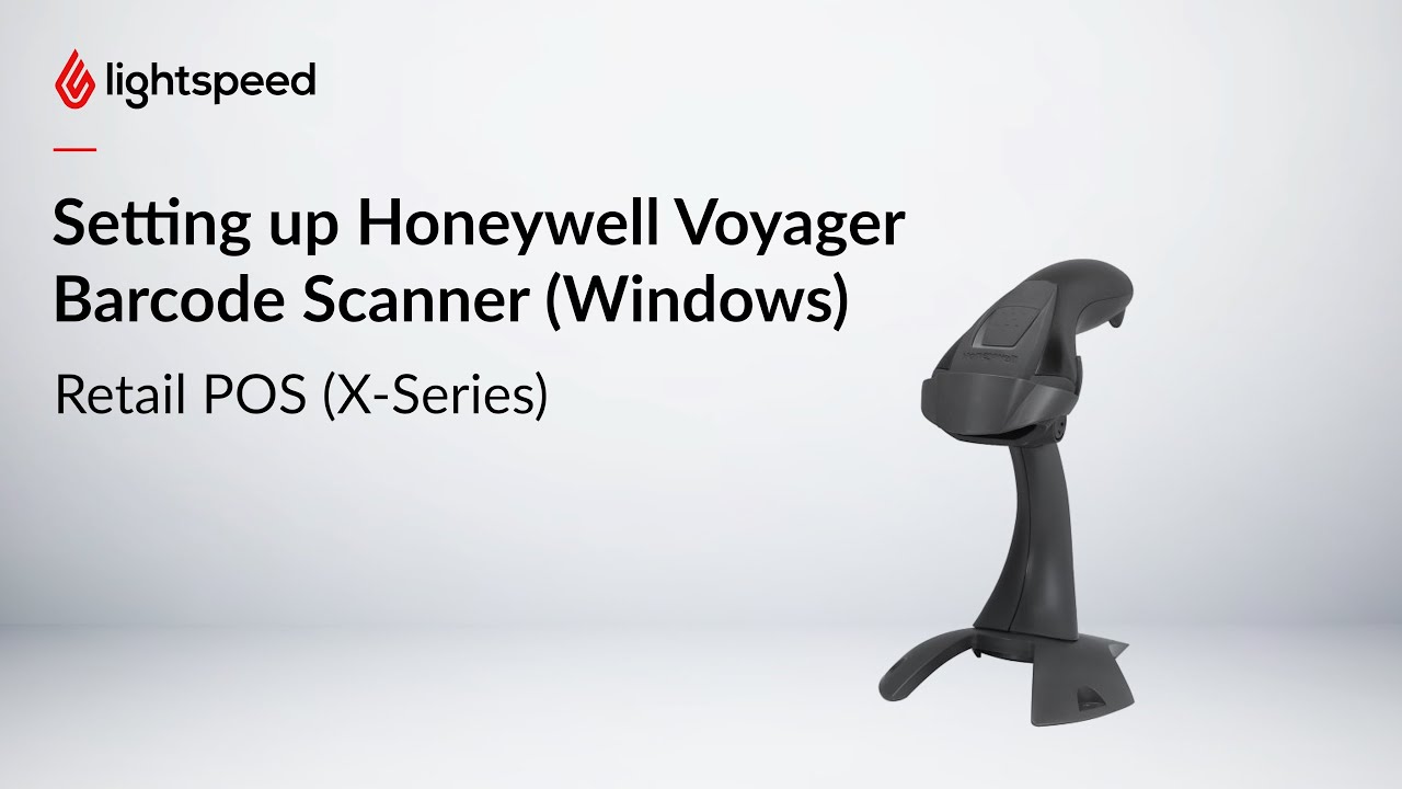 Setting up Honeywell Voyager Barcode Scanner (Windows) -
