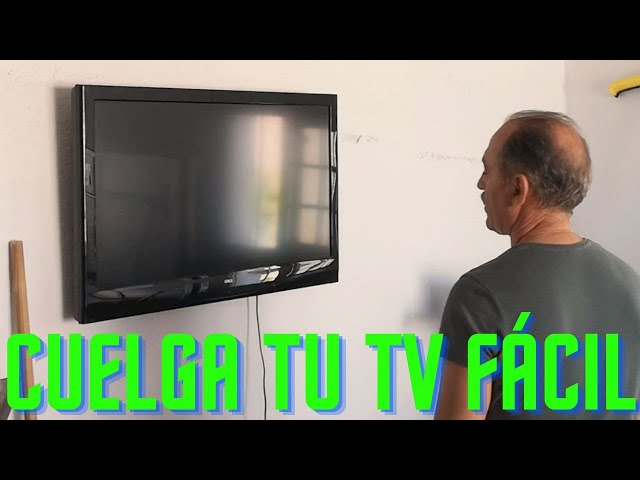 Soporte de tv para pared muy sencillo! Cuelga tu tv gratis 