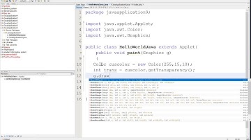 Get Transparency Mode of Color Example in Applet