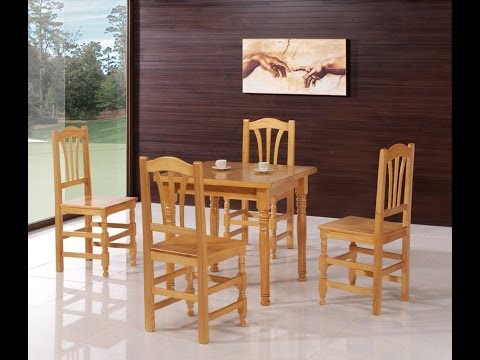 Mesas, sillas, taburetes y literas rusticas de madera maciza ...