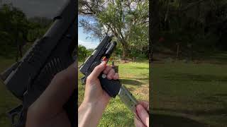 Sig Sauer 1911 Tacops Vs. Bottles