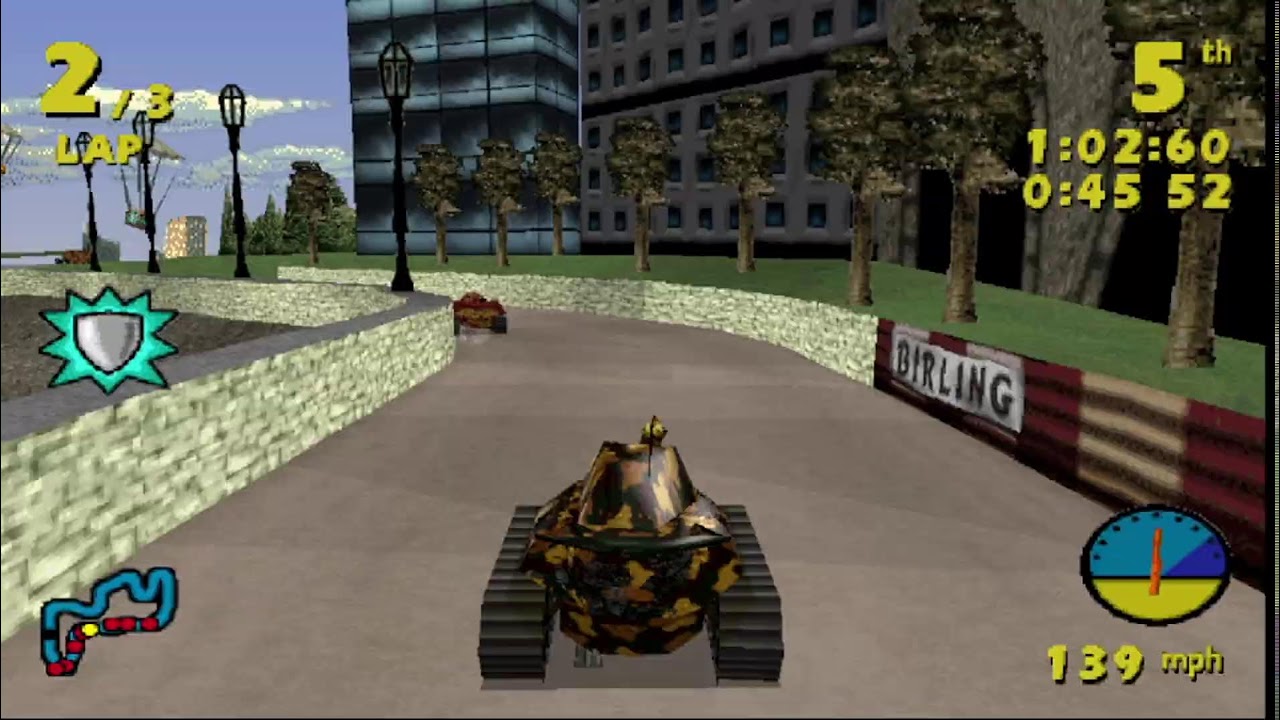 Tank Racer ps1 - Garbage Racing Game