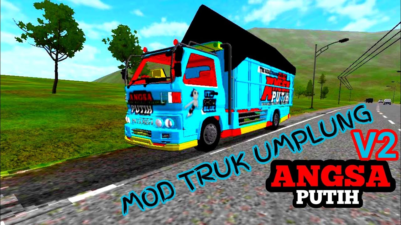  Truk  umplung Angsa  Putih  V2  FREE DOWNLOAD  MOD BUSSID 