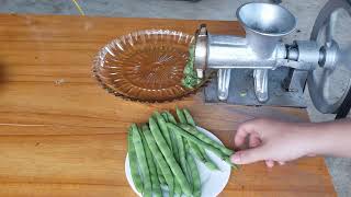 Test Cove Beans With Meat Grinder