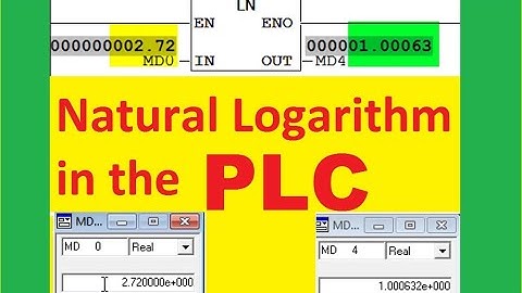 Siemens PLC- Natural Logarithm  in the Siemens PLC by STEP7 software