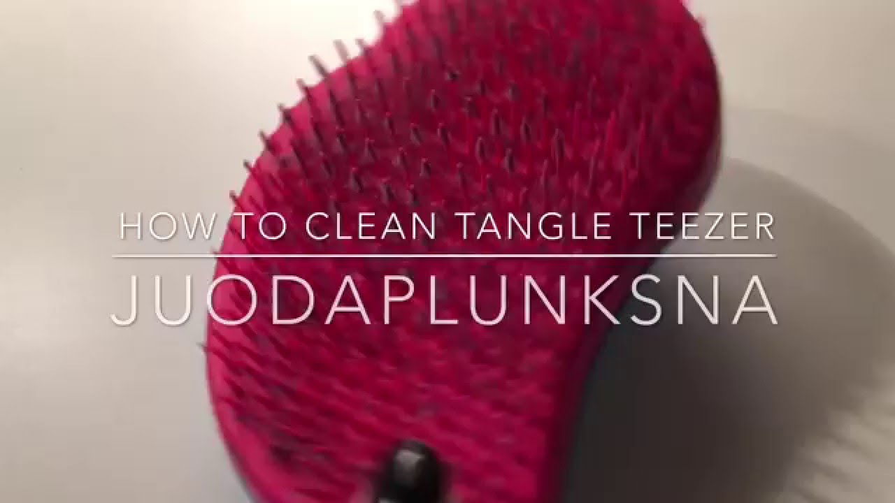 HOW TO clean your tangle teezer juodaplunksna YouTube