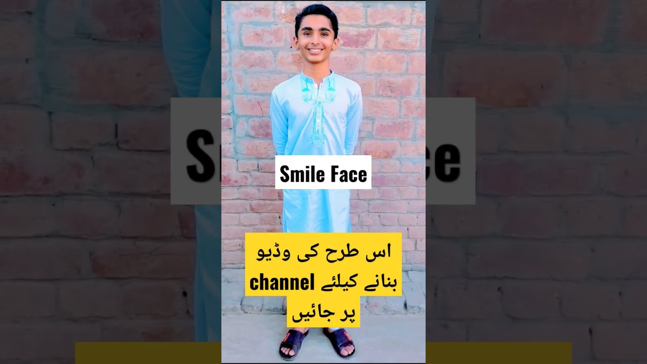 smile Face Template video editing in capcut 