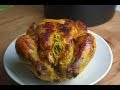 Cuisine marocaine : Poulet farci et cuit au four / Stuffed and baked moroccan chicken