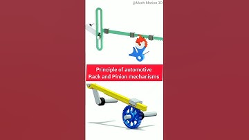 Principle of Automotive Rack & Pinion Mechanism | Genius Engineering Design #Shorts