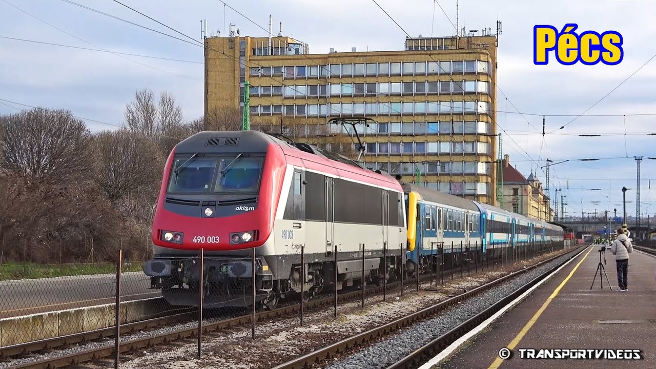 2025.02.01. - Mecsek InterCity bérelt Akiem Astride mozdonnyal (490 003) Pécsen!
