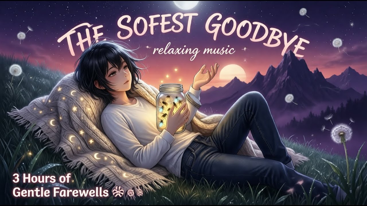 The Softest Goodbye - Relaxing Music | 3 Hour Anime Relaxing Music | Chill Lo-fi Beats for Sleep 🌙.