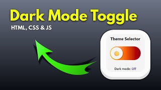 ASMR Program: How to create dark mode toggle using HTML, CSS & JS (No Talking)