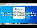 How to install windows 10 on vmware workstation 17 pro  sysnettech solutions