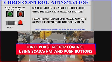 PUSH BUTTONS AND SCADA/HMI MOTOR CONTROL #electricalengineering