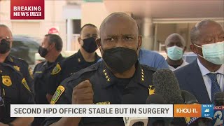 HPD update on officer killed while serving narcotics warrant in NE Houston