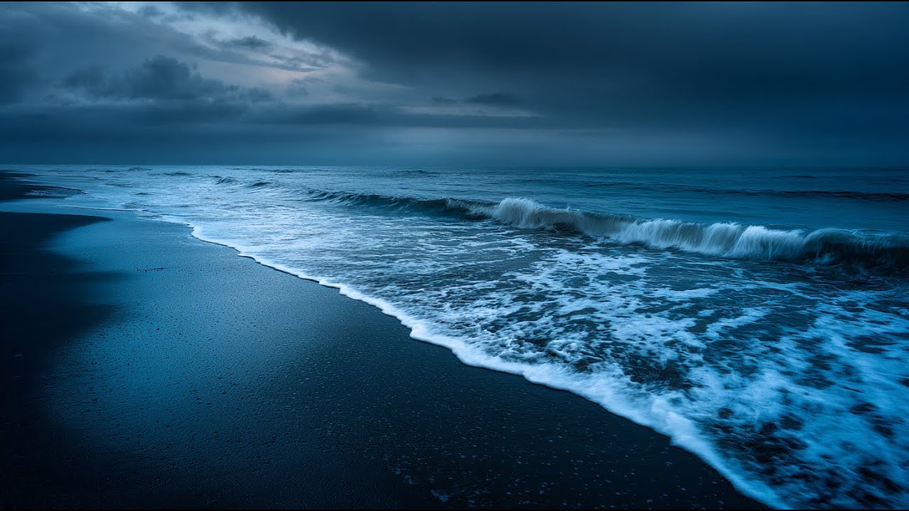 Ocean Sounds for Deep Sleep at Night | Natural Sea Waves to Ease Insomnia & Calm the Mind