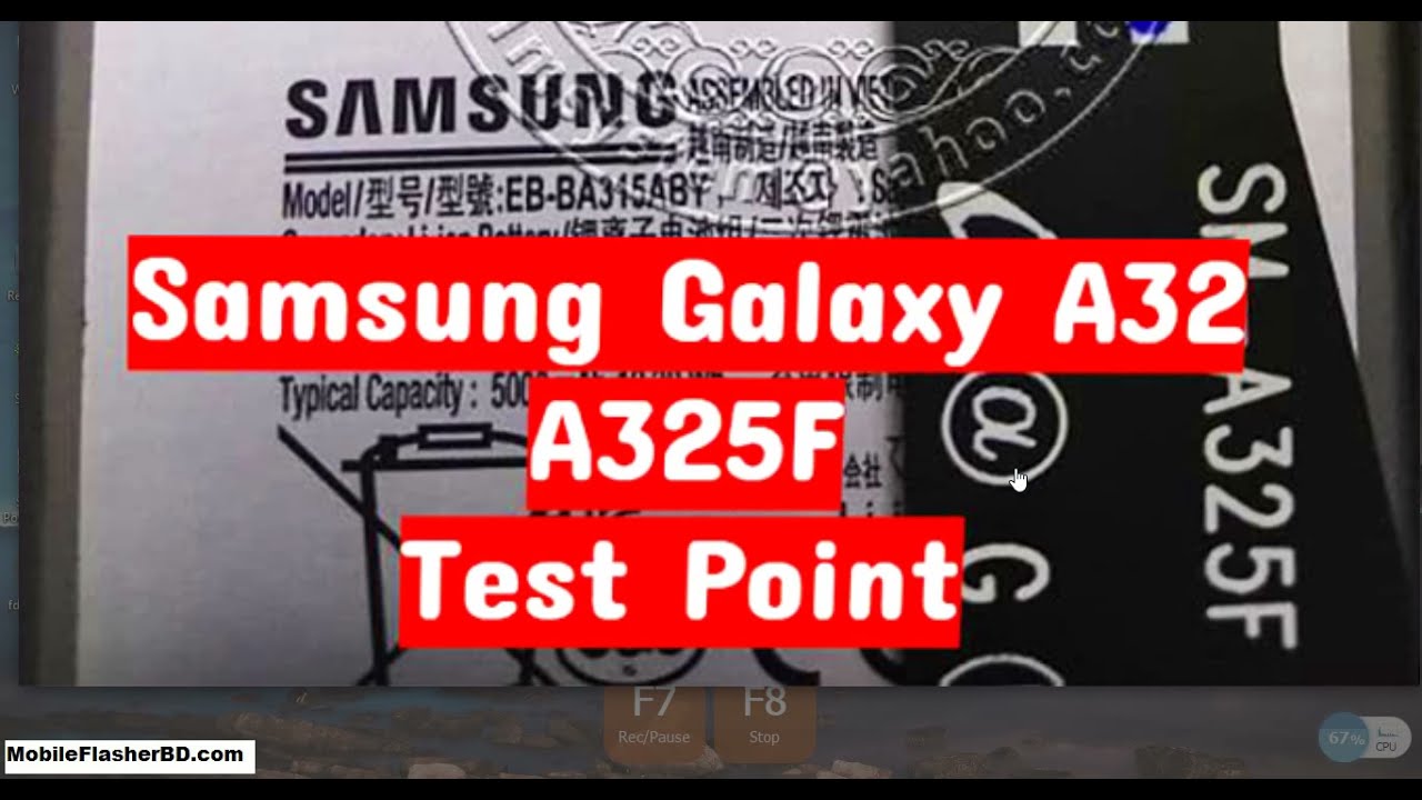 How to Find TestPoint Samsung Galaxy A32 A325F Test Point ISP EMMC