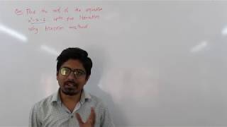 NSM Lec 2 Bisection Example 1