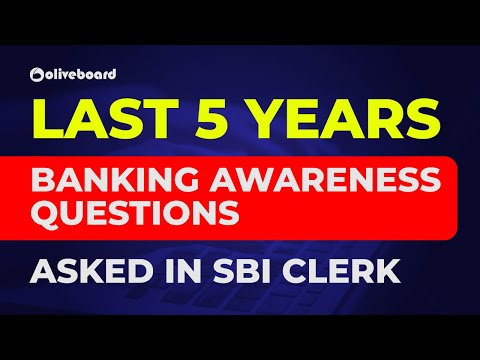 Last 5 Years Banking Awareness Questions Asked in SBI Clerk | SBI Clerk Mains | General Awareness