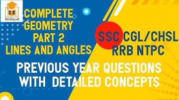 Geometry part 1 lines and angles for ssc cgl | chsl | cat | other govt exams