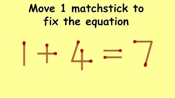 Fix 1+4=7 | Match Stick Puzzles #74 | Puzzles with Answer | Move 1 matchstick