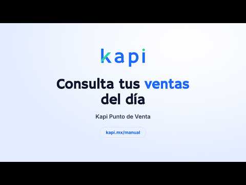 Cómo consultar tus ventas del día en Kapi Punto de Venta (con desglose y Excel)