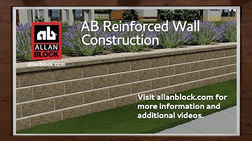 Build an AB Reinforced Retaining Wall with Geogrid Reinforcement - Installation Steps