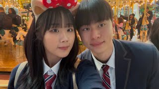 vlog. 크리스마스 이브에 롯데월드 낭만 +교복 | 동갑커플 브이로그