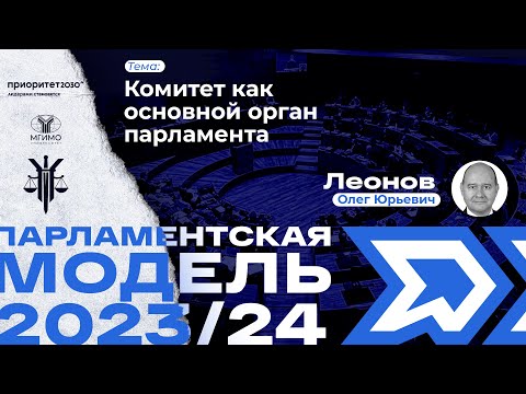 Видео: Комитет как основной орган парламента