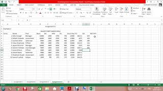 MS Excel Assignment 4