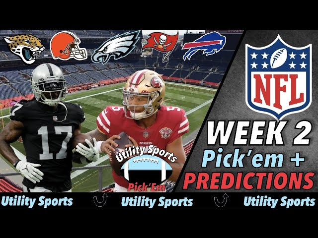 NFL Week 2 Predictions and Pick'Em I Picks for every game in the