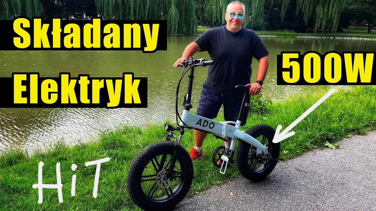 Składany rower elektryczny ADO A20F E-bike - Test - Recenzja - Prezentacja PL