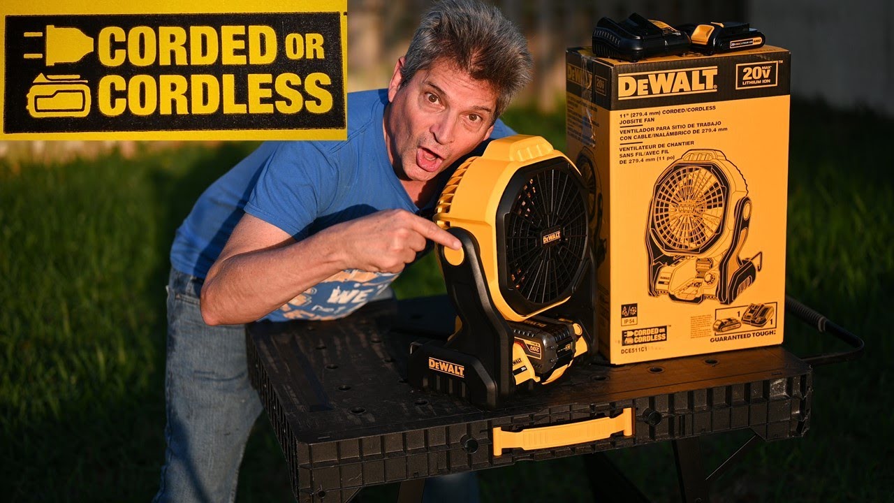 DeWalt 20V Max Cordless Fan for Jobsite 11-inch Tool Only DCE511B