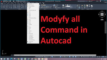 Autocad Modify Toolbar  all Command