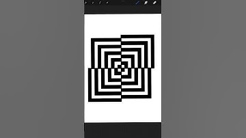 Easy optical illusion art tutorial on Procreate 👀 🏁#procreate #art #shorts #trending