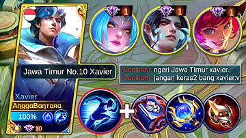 XAVIER BEST COUNTER HERO META CECILION IN RANKED | BEST BUILD XAVIER 2022 | XAVIER MLBB