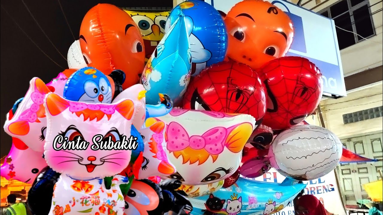 Balita Lucu Beli Banyak Balon  Karakter  Hello Kitty Balon  