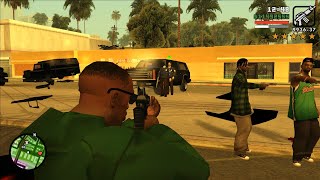 Gta San Andreas Lspd Police Shootout Six Star Wanted Level Escape