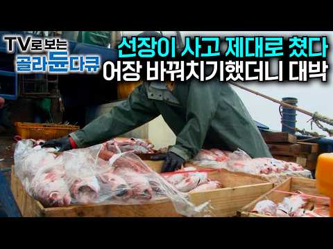 백화점급 생선 폭탄에 정신없다. 선장이 급하게 뱃머리 돌렸을 뿐인데｜기름값도 못 건질 판 한 번에 만회한 가자미 잡이 배｜비싸게 팔린다는 고급 어종 뽈돔｜극한직업｜#골라듄다큐